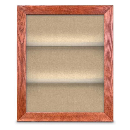 United Visual Products Outdoor Enclosed Combo Board, 42"x32", Gold Frame/Blue & Buff UVCB4232ODG-BLUE-BUFF